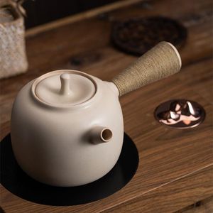 Couleur beige à 3 styles beige poterie Kettle Teapot Tea Cérémonie Set Milk Oolong Tae Tie Guan Yin Puer Puer