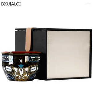 Juegos de té topes de cerámica Master Cups China Jinyincuo Enamelo Taam Cup Cup Single con caja de regalo Regalos de alta calidad