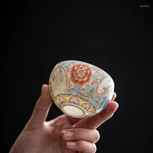 Conjuntos de té de té Filigrés Silvele Craft Master Cup Large Tea Vintage Court Style Arhat Regalo de regalo