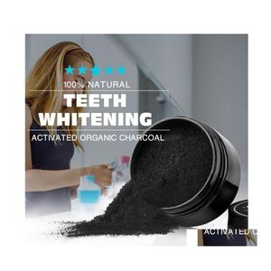 Blanchiment des dents Black Powderaddteeth Brush Nature Smile Powder Décontamination Tooth Yellow Stain Bamboo Tootaste Oral Care Drop Del Dhduz