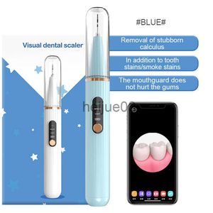 Teeth Whitening Electric Sonic Dental Calculus Scaler With Camera Oral Teeth Tartar Remover Plaque Stains Cleaner Removal Teeth Whitening LED x0714