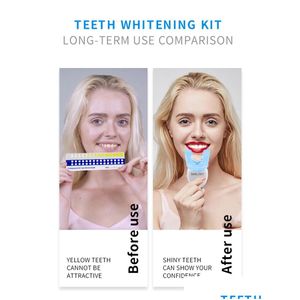 Kit de blanchiment des dents avec accélérateur de lumière bleue Led, 100 ensembles, livraison directe Dh2Wb