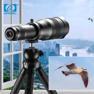 Télescope Jumelles APEXEL Téléphone Portable Zoom ns Série HD 28X 36X 60X Monoculaire Téléphone Caméra Tescope ns + SelfieTripod Pour iPhone Samsung Huawei HKD230627