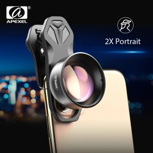 Télescopes Apexel HD 2x Télescope Lens 4K Telephoto Zoom Phone Camera Lens CPL Star Filtre pour Huawei Samsung All Smartphone Dropshipping