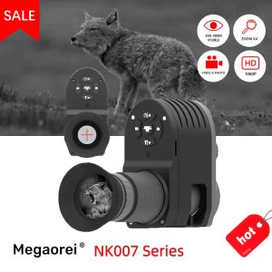 Télescopes Megaorei NK007 1080p HD 4x Digital Zoom Monoculaire Télescope 400m Vision nocturne infrarouge pour une photo de chasse