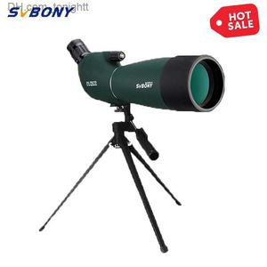 Telescopes SVBONY SV28 50/60/70 Spotting Scope Zoom Telescope Powerful Waterproof Long Range PORRO Prism for Shooting camping equipment Q230907