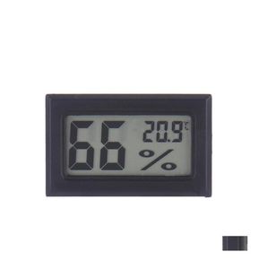 Instrumentos de temperatura 2021 Termómetro interior digital LCD inalámbrico Higrómetro Mini medidor de humedad de temperatura Negro Blanco Gota D6289772