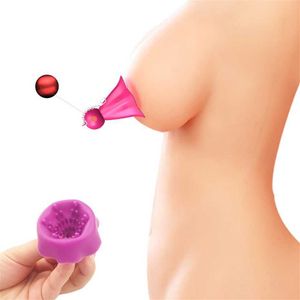 Dix fréquences de charge masseur pompe mamelon vibration sex toys Sex toy