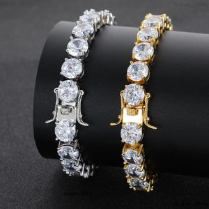 Collier de créateur de bracelet de chaîne de tennis pour femmes hommes plaqués or 5 mm w diamant couloir hip hop belles colliers pour femmes