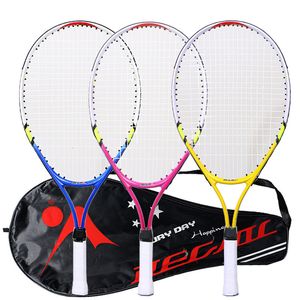 Raquetas de tenis 1 Uds 23 pulgadas especial para adolescentes aleación de aluminio alambre de nailon resistente entrenamiento adecuado para niños 230113