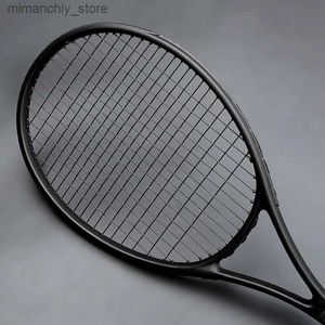 Raquetas de tenis 40-55 lbs ultralight Black Tennis Raquets Carbon Raqueta Tenis Padel Raquet Cordete 4 3/8 RACKET RACKET Q231109