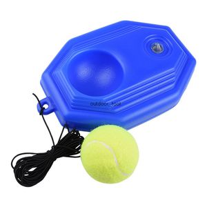 Dispositivo de entrenamiento de tenis con pelota, suministros de tenis, ayudas para entrenamiento de tenis, herramienta de práctica de jugador de zócalo con Base de cuerda elástica