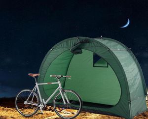 Tentes et abris 200x80x165cm Tente de vélo Hangar de stockage 190T Vélo avec fenêtre pour camping en plein air Randonnée Pêche 1249689