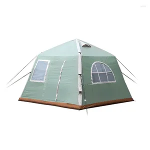 Tiendas de campaña y refugios para 5-8 personas, tienda de cabina inflable para acampar, impermeable, ligera, tela Oxford, campamento a prueba de lluvia