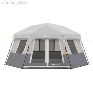 Tents and Shelters 8 People Hexagon Cabin Instant Camping Tent Equipment Camping Party Tent