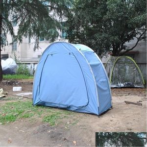 Tiendas de campaña y refugios CZX-664 Tienda de bicicletas azul Cobertizo de almacenamiento Bicicleta con ventana al aire libre para herramientas de jardín Entrega de gotas Deportes al aire libre Campamento Oth8G