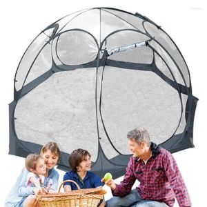 Tentes et abris Tente de camping transparente 4-8 personnes Bulle anti-poussière imperméable à l'eau extérieure pour la fête de jardin d'arrière-cour épaissie