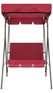 Terrasse Swing Chair 2 pièces Set Universal Garden Chair Dustroproping 3Sater Outdoor Cover Red6880281