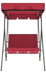 Terrasse Swing Chair 2 pièces Set Universal Garden Chair Dustroproping 3Sater Outdoor Cover Red2731082