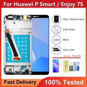 Affichage 5,65 '' testé pour Huawei P Smart LCD Touch Screen Digitizer Assembly pour Huawei Prorey 7s LCD avec cadre Fig La1 LX1 L21