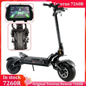 Newest TEVERUN Fighter Supreme 7260R Electric scooter Add PKE Function 72V 60Ah Battery 10000W Peak Power Motor Speed 110km/h APP Version Smart BMS