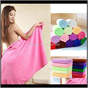 Textiles Home Garden Drop Entrega 2021 Baño de microfibra Salón de belleza Batas Toalla de playa Toallas de ducha súper suaves Spa Body Wrap Travel Campin