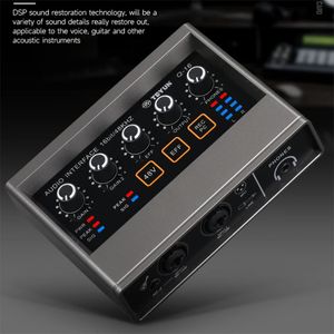 TEYUN Q16 Sound Mixer Audio Professional Card Channel Monitoring Electric Guitar Live Recording For Studio Interface Singing DJ 240110