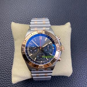 TF Watch Multi-Fonction Timing Mécanique 7750 Mouvement Taille de Bullet Watch Chain Sapphire Crystal Verre Affichage lumineux imperméable