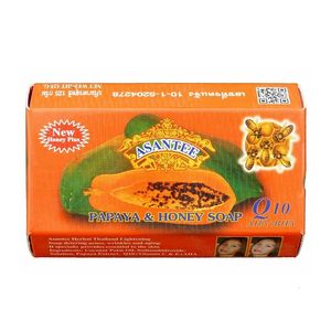 Thaïlande ASANTEE savon aux herbes de miel de papaye blanchissant la peau à la main hydratant nettoyant anti-âge 240305