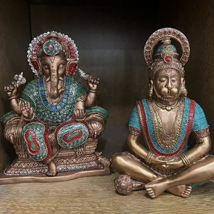 Thaïlande bouddha Statue cadeau Antique éléphant trésor inde Shiva ornements Zen Collection maison Table décoration