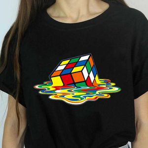 Camiseta gráfica The Big Bang Theory Cube para mujer, camiseta divertida Harajuku para mujer, camisetas coreanas, ropa de calle Kawaii, regalo L231225
