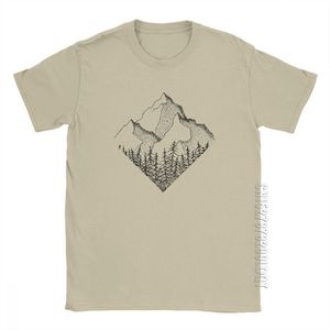 Los hombres de la gama de diamantes camiseta al aire libre montañas camiseta camiseta Parques nacionales de algodón camiseta masculina camiseta básica Tallas grandes Ropa de tamaño 210706