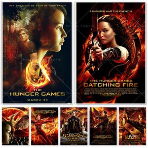 The Hunger Games Mockingjay-Parts Katniss Affiches de film Wall Art Picture Print Canvas Paindre pour le salon DÉCOR HOME CUADROS