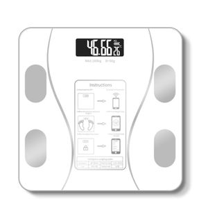 La dernière balance de graisse corporelle intelligente 26X26CM balance de poids humain électronique de nombreux styles à choisir support logo personnalisé