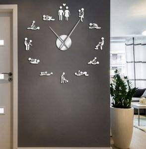 Les dernières horloges murales, horloge murale miroir acrylique autocollants décoratifs simples bricolage en trois dimensions, de nombreux styles à choisir