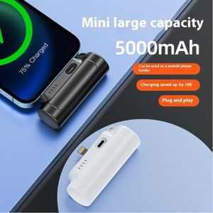 New Pocket Wireless Capsule Power Bank Compact and Portable Mobile Power Bank Wholesale Mini Fast Charging