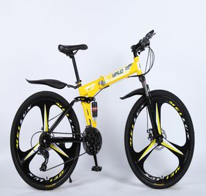 Le nouveau vélo pliant tendance 26 pouces 21 vitesses trois couteau en carbone en acier de montagne Racing Racing Hommes et femmes cyclistes Racing3149419