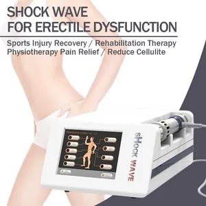 Máquina para adelgazar Las manijas portátiles de ondas de choque reducen la onda eléctrica del dolor corporal para el tratamiento de la disfunción eréctil CE DHL
