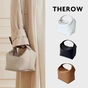 The Row-Bolso de mano de cuero genuino para mujer, carteras y bolsos de diseñador, caja de mano, bolso de marca famosa 2550