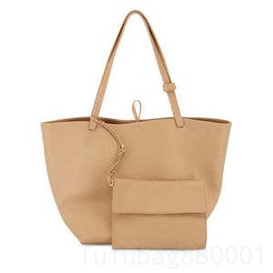 The Row Luxurys Designer Sacs Sac à main de haute qualité en cuir véritable grande capacité sac fourre-tout pour femmes gris petit porte-monnaie bolso chaud populaire sac à bandoulière doux xb146 C4