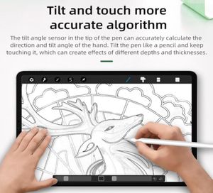 La segunda generación de lápiz condensador de carga magnética Lápiz de dibujo inclinable Lápiz de pantalla digital Bluetooth para tableta iPad wxkjZ68388407