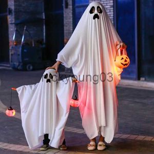 Costume à thème Halloween Ghost Cape Adulte Cosplay Costumes Anime No Face Man Jeu de Rôle Vêtements Parents-Enfants Helloween Robe de Soirée Horreur Elf x1010
