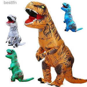 Thème Costume Halloween Mascotte T-Rex Table de dinosaure Venez Cartoon Doll Props Cosplay pour adulte Kid Cosplay Noël Funny SuitsL231013