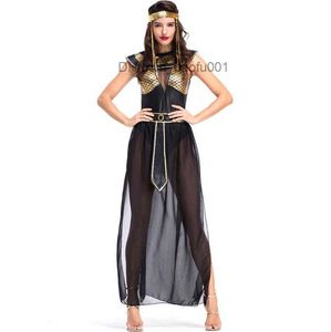 Costume à thème La reine médiévale Cléopâtre est venue dans l'Égypte ancienne pour que les femmes adultes jouent le rôle du costume de pharaon Déguisement de princesse égyptienne d'Halloween Z230804