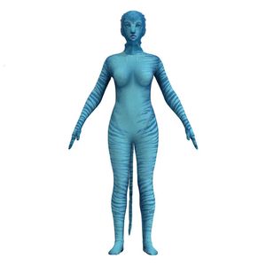 Thème Costume Film Avatar Cosplay Costume Jake Sully Neytiri Polyester Zentai Party Combinaison Queue Halloween Costume Femmes Filles Asiatique Taille 231013