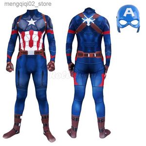 Traje temático Nuevo Capitán América Mono Cosplay Ven Superhéroe Adulto Niños Halloween Carnaval Fiesta Show Body Q231010