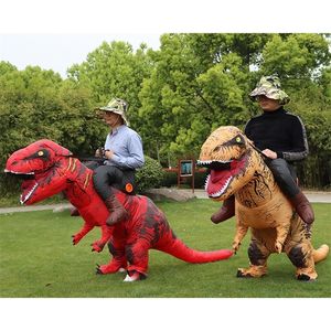 Traje temático T-REX Monster Inflable Blow Up Cosplay Dinosaurio Ropa Carnaval Halloween Christma Vestido para hombre Mujer Fiesta Show 221124