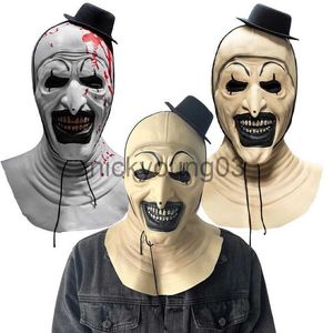 Disfraz temático Máscara terrorífica Arte El payaso Casco de látex Halloween Horror Demonio Malvado Joker Máscara Hombres adultos x1010