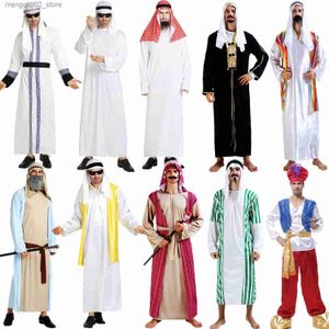 Costume à thème Umorden Men Arabia Arab Sheikh Come Shepherd Arabian Prince Cosplay pour adulte Fantasia Pourim Halloween Comes Q231010