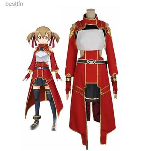 Costume à thème unisexe Anime Cos Sword Art Online SAO Ayano Keiko Cosplay, tenue d'Halloween et de Noël, uniforme personnalisé, taille L231013